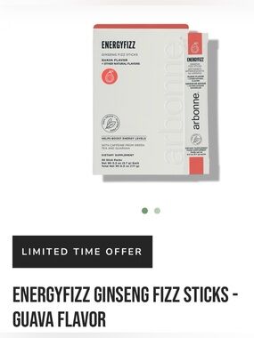 Arbonne EnergyFizz Ginseng Fizz Sticks - Guava flavour